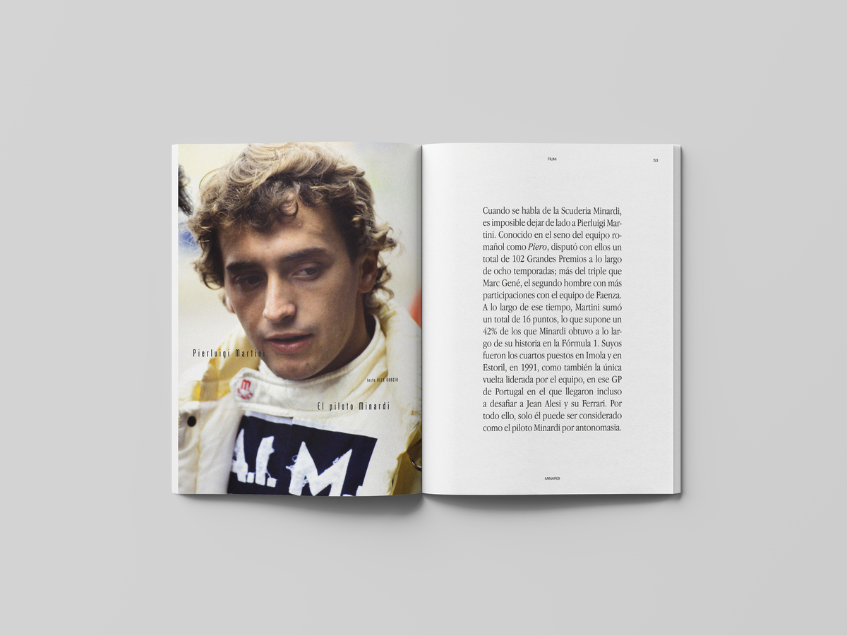 Páginas interiores de la Revista FIUM 001B - Minardi