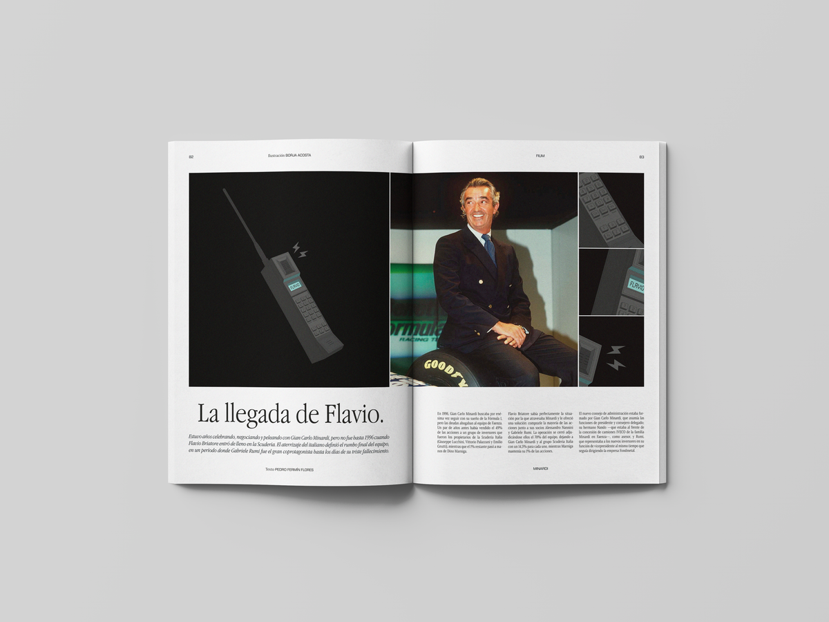 Páginas interiores de la Revista FIUM 001B - Minardi