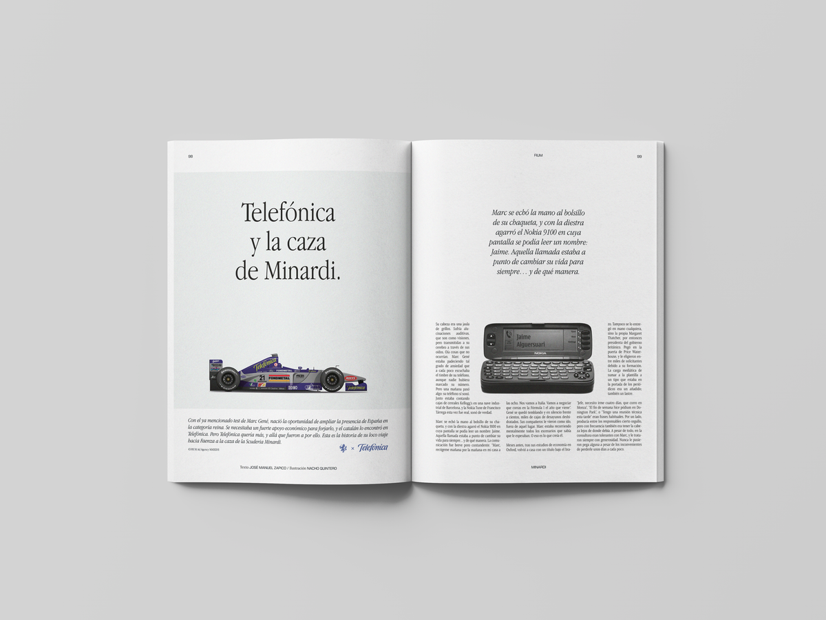 Páginas interiores de la Revista FIUM 001B - Minardi