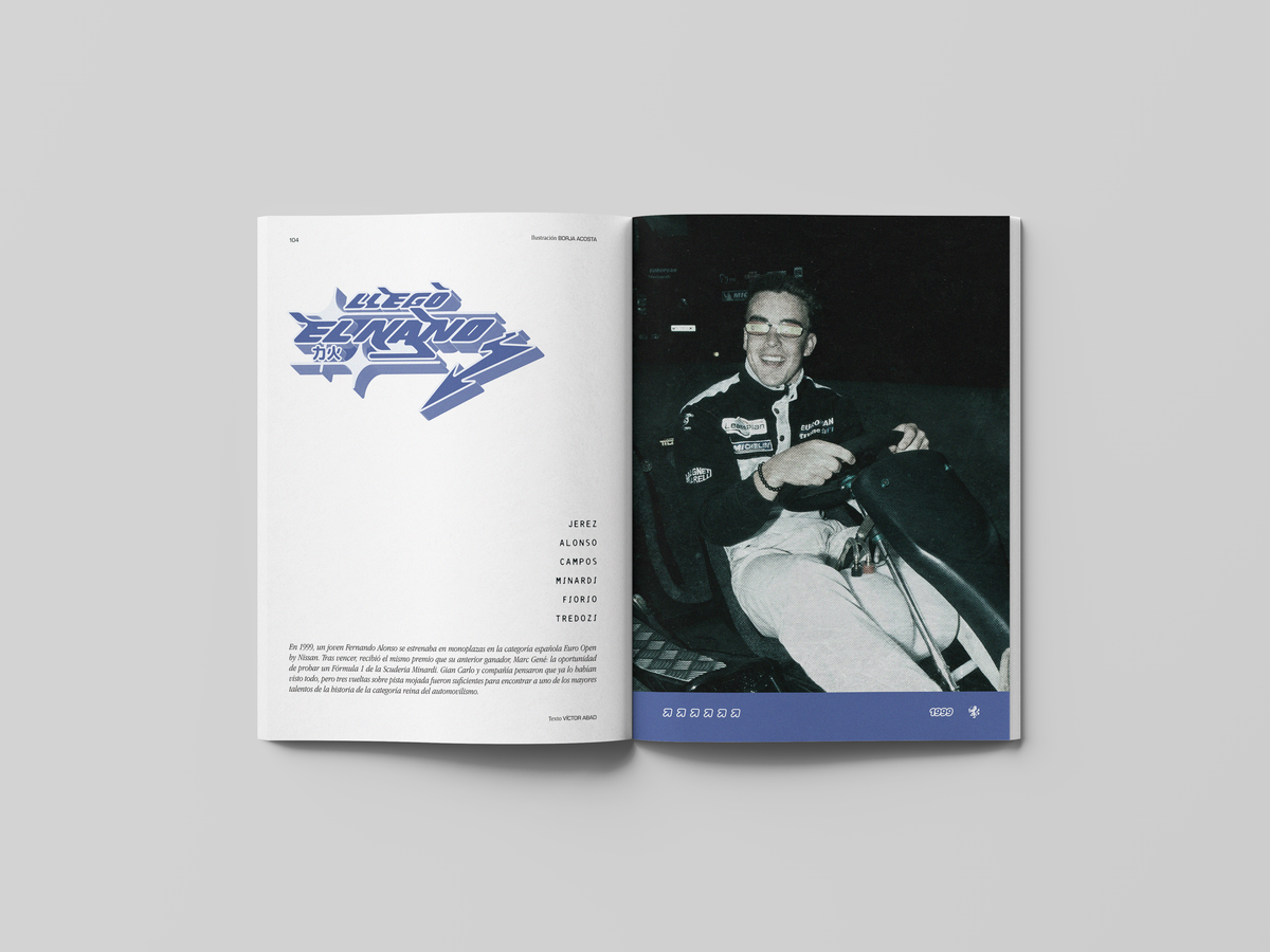 Páginas interiores de la Revista FIUM 001B - Minardi