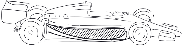 dibujo del lotus 78 y su efecto suelo