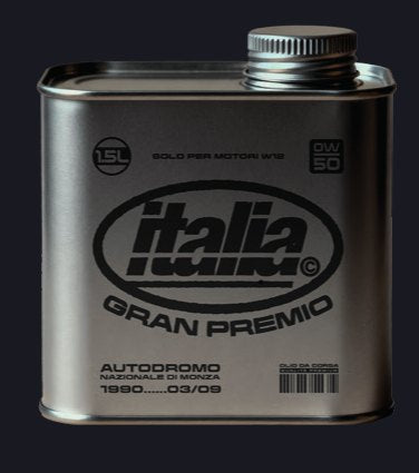 lata de aceite del gp de italia